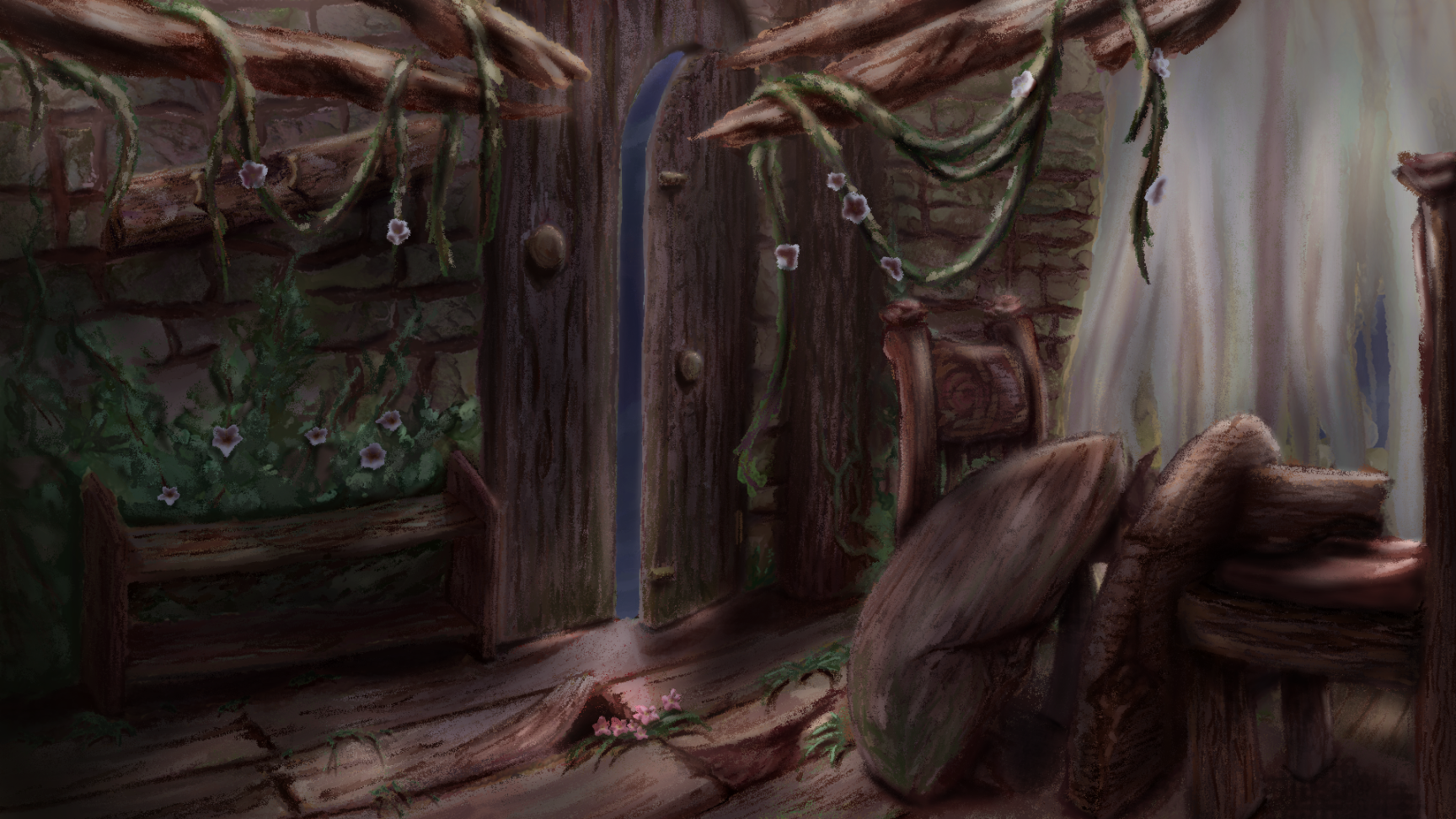 Twitch Background Commission - CiriahAlruane (Night)